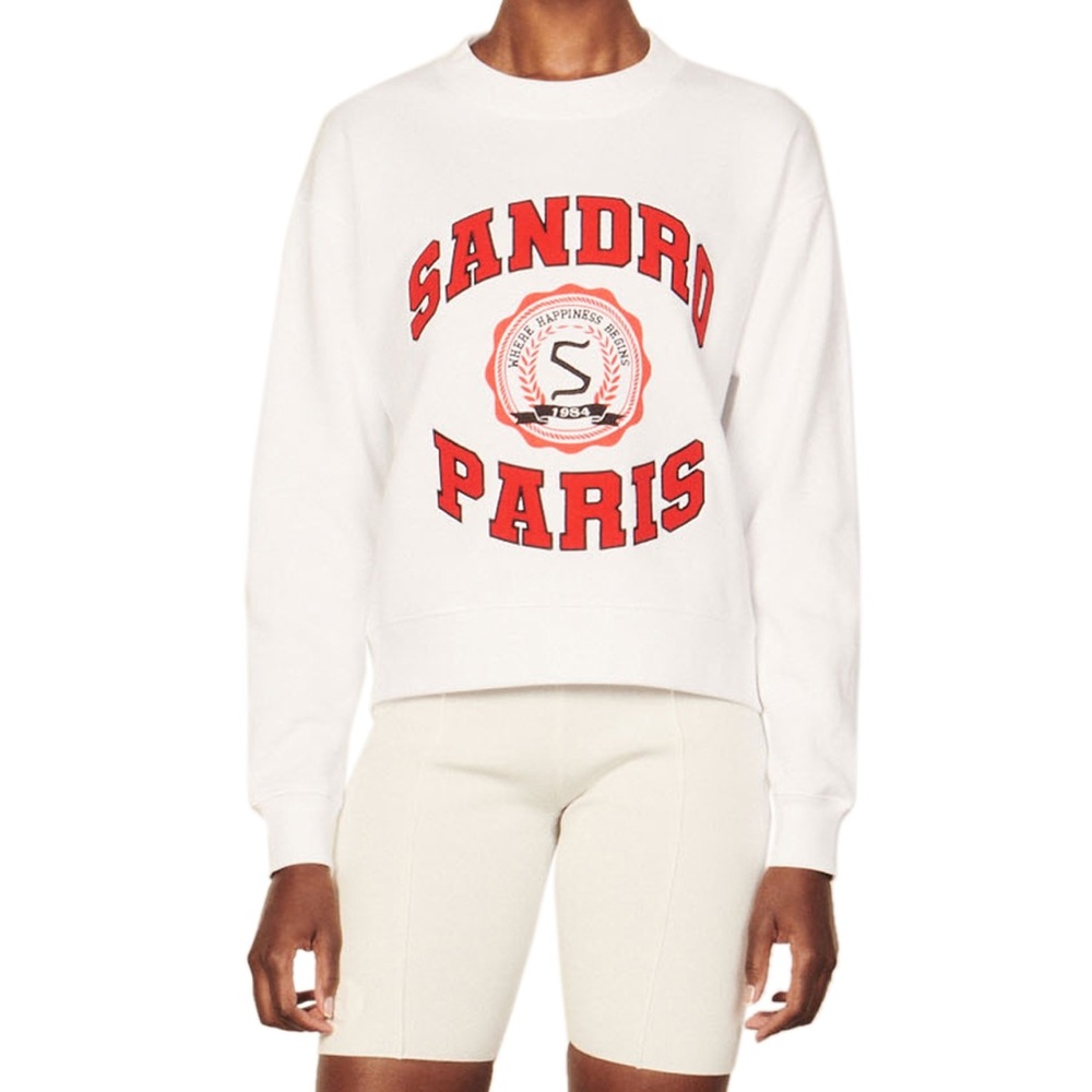 SANDRO Collegiate Sweatshirt